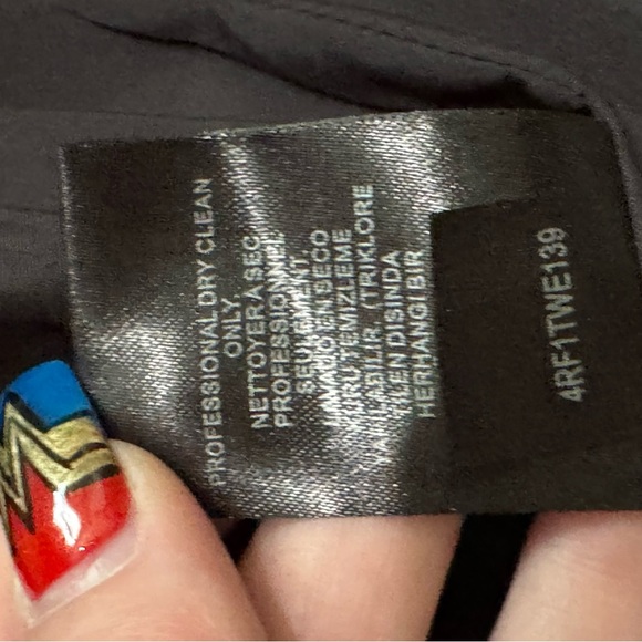 4C Anthropologie Dress Womens Blue Gray Colorblock V Neck Sleeveless Size 4 - Picture 12 of 12